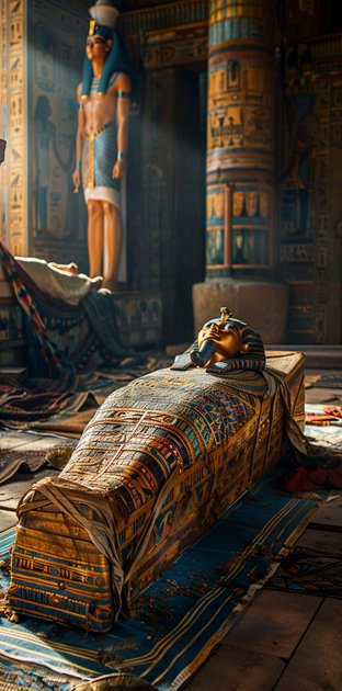 view ancient temple tomb from ancient egyptian times 1